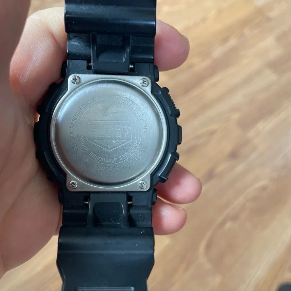 Casio G-Shock Watch Men Black 3263 GD-100 Backlight 200M WR Time